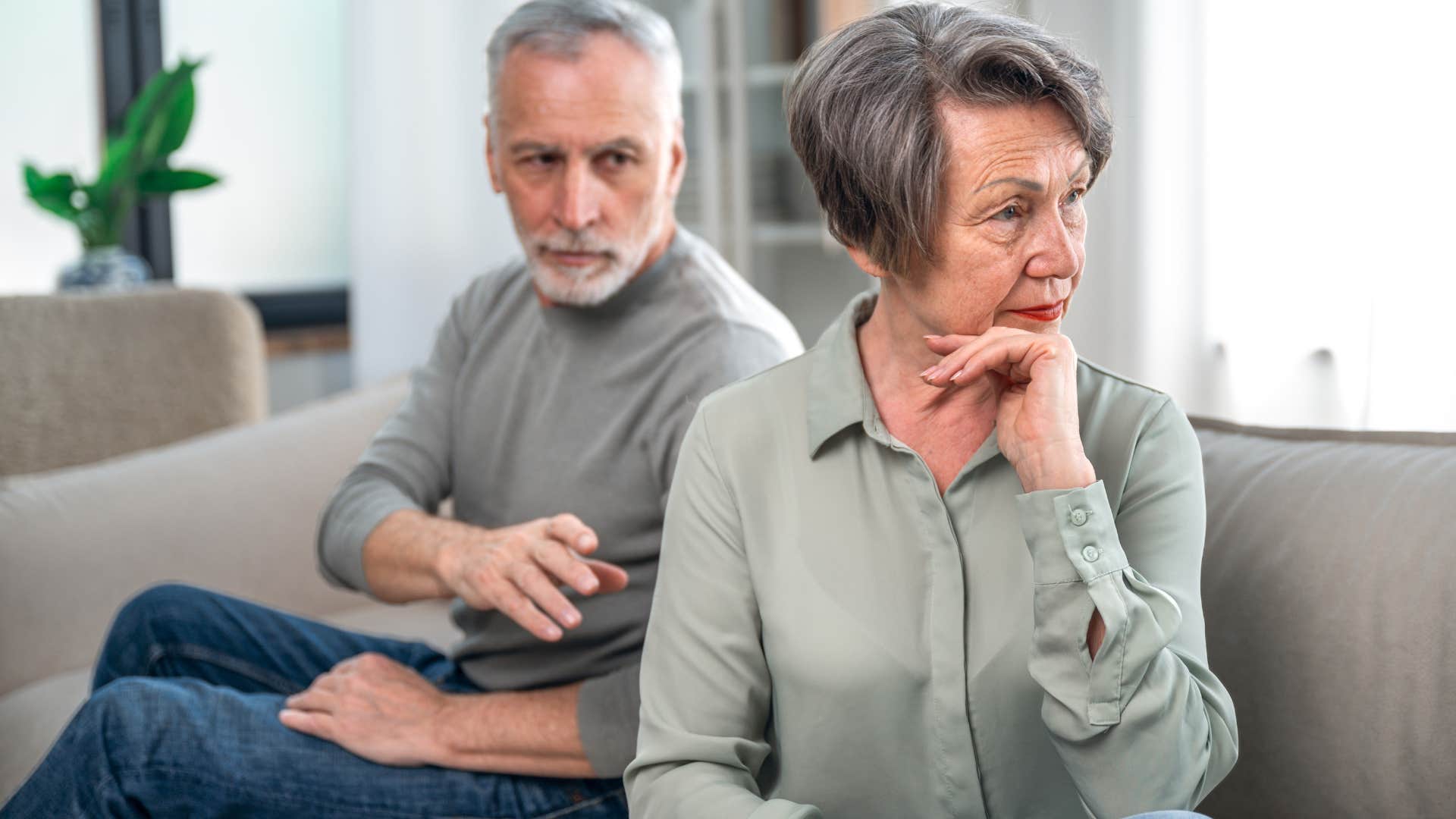 woman offering affection less to her husband