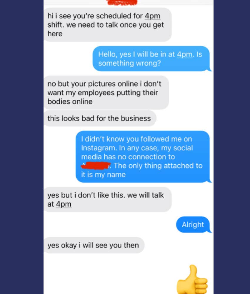 College Student Reprimanded By Her Boss Over A Bikini Photo On Social Media Reddit Post