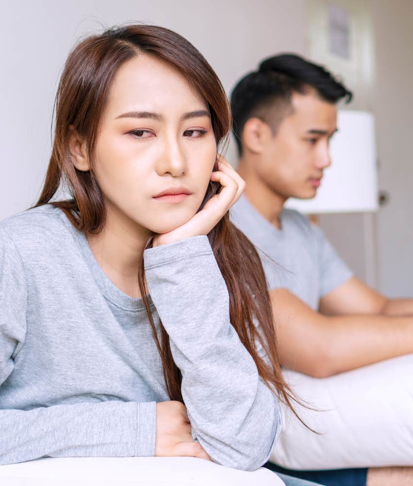 Unheard woman isn't into it