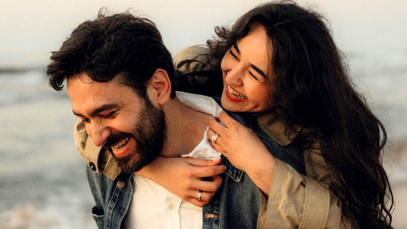 Couple who truly loves each other from the depths of their hearts. 