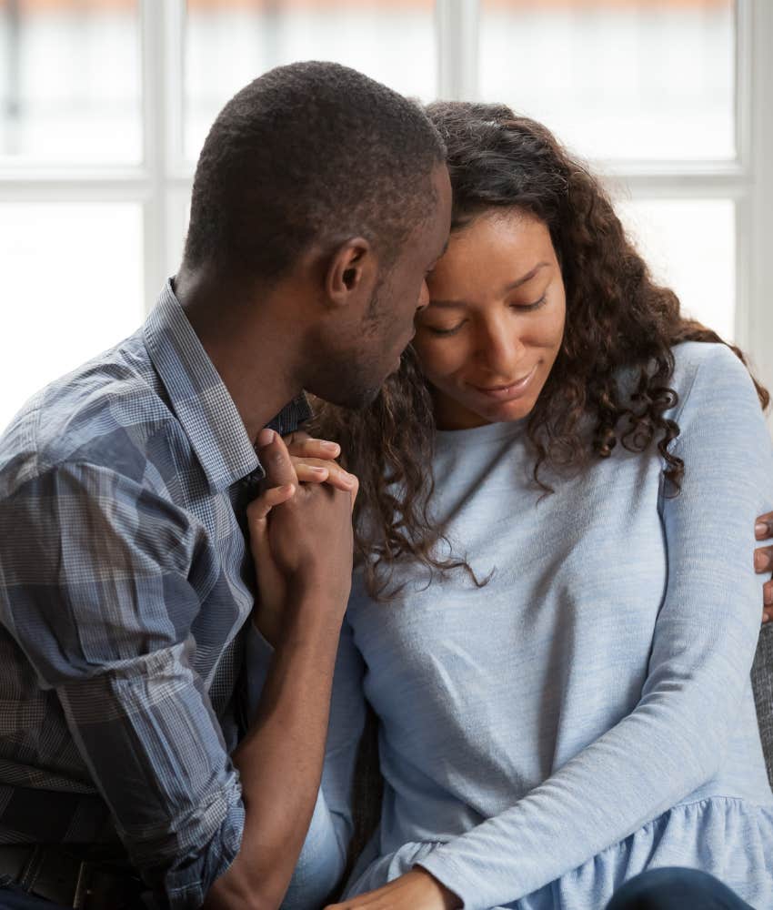 Truly loving couple are authentic