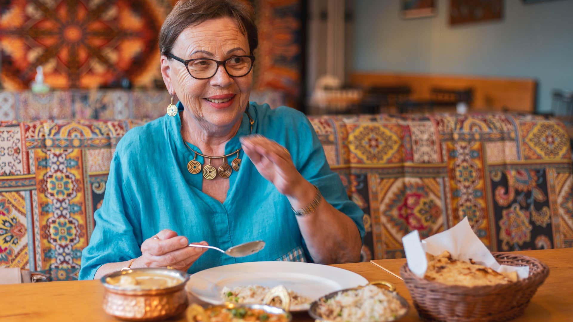 woman who refuses to let her age define her as she goes on a date with herself