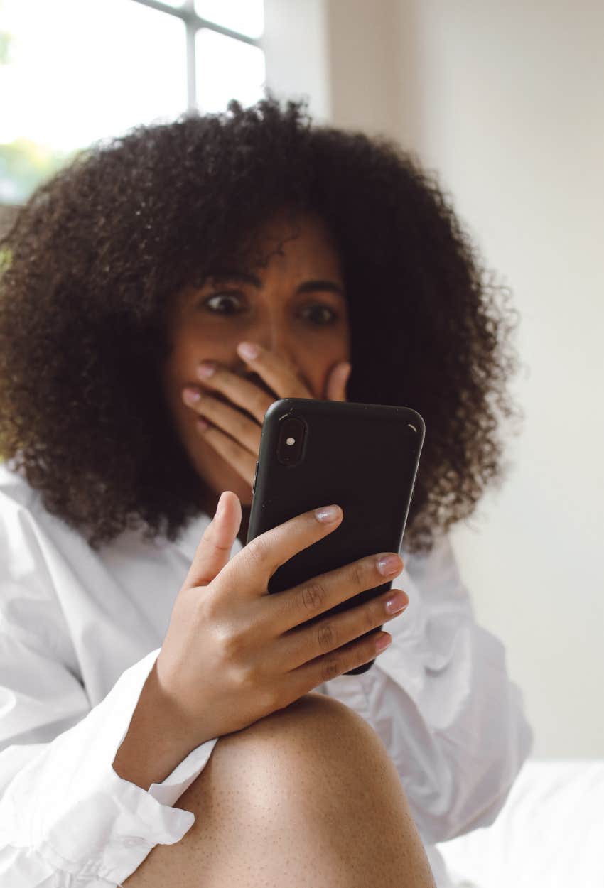woman shocked by AI deepfake of herself