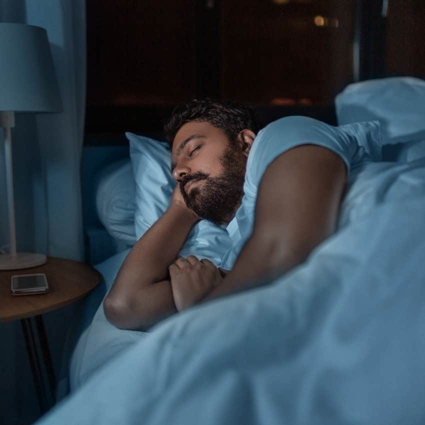 man manifesting before he falls asleep