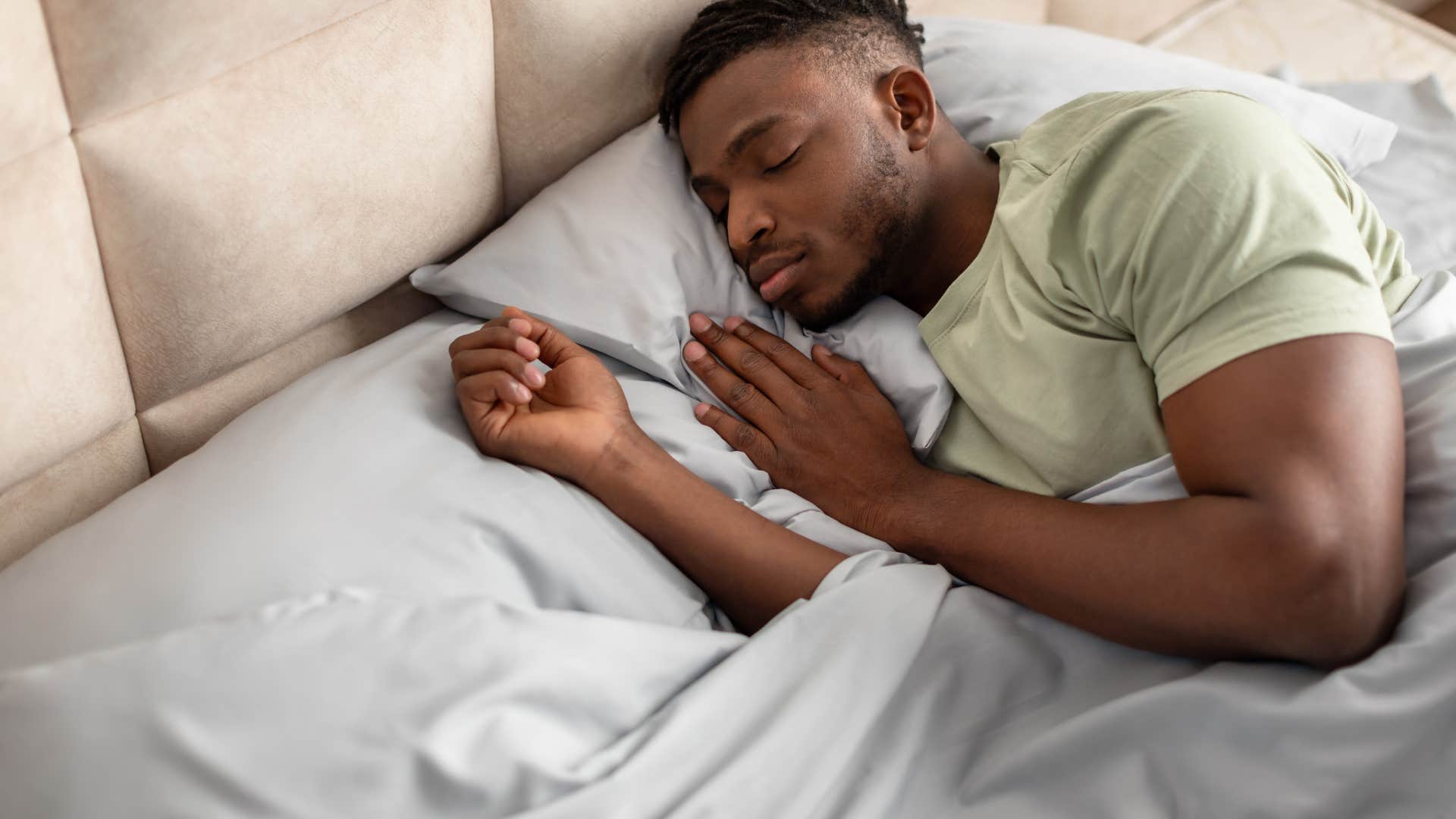 man who is dreaming that he is in doctor's office