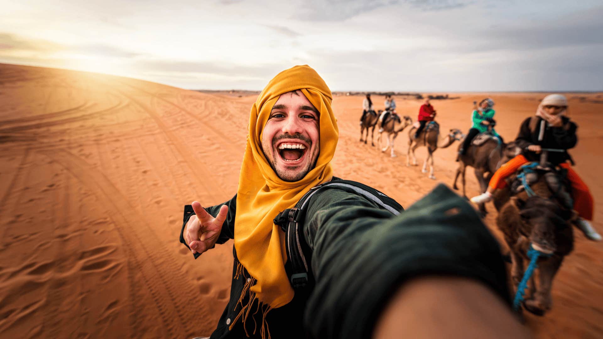 adventurous person radiates high energy and enthusiasm