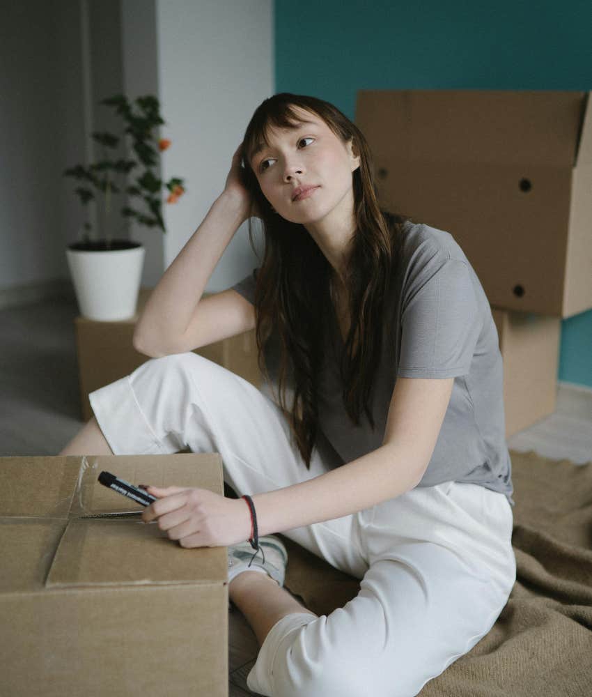 Woman discovering how much stuff she lost after divorce