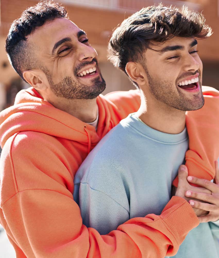 Couple attracted by humor