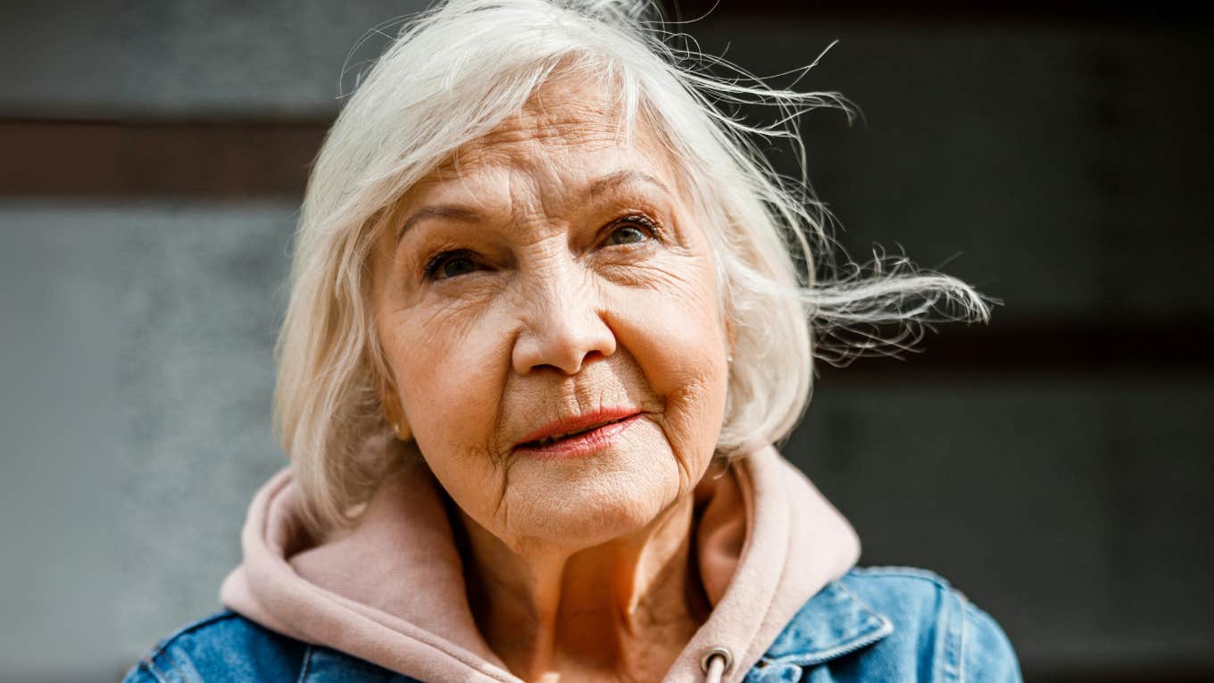 Want To Feel Better Off In Your Sixties and Seventies? Psychologists Say These Spiritual Habits Make A Difference Woman in her seventies.