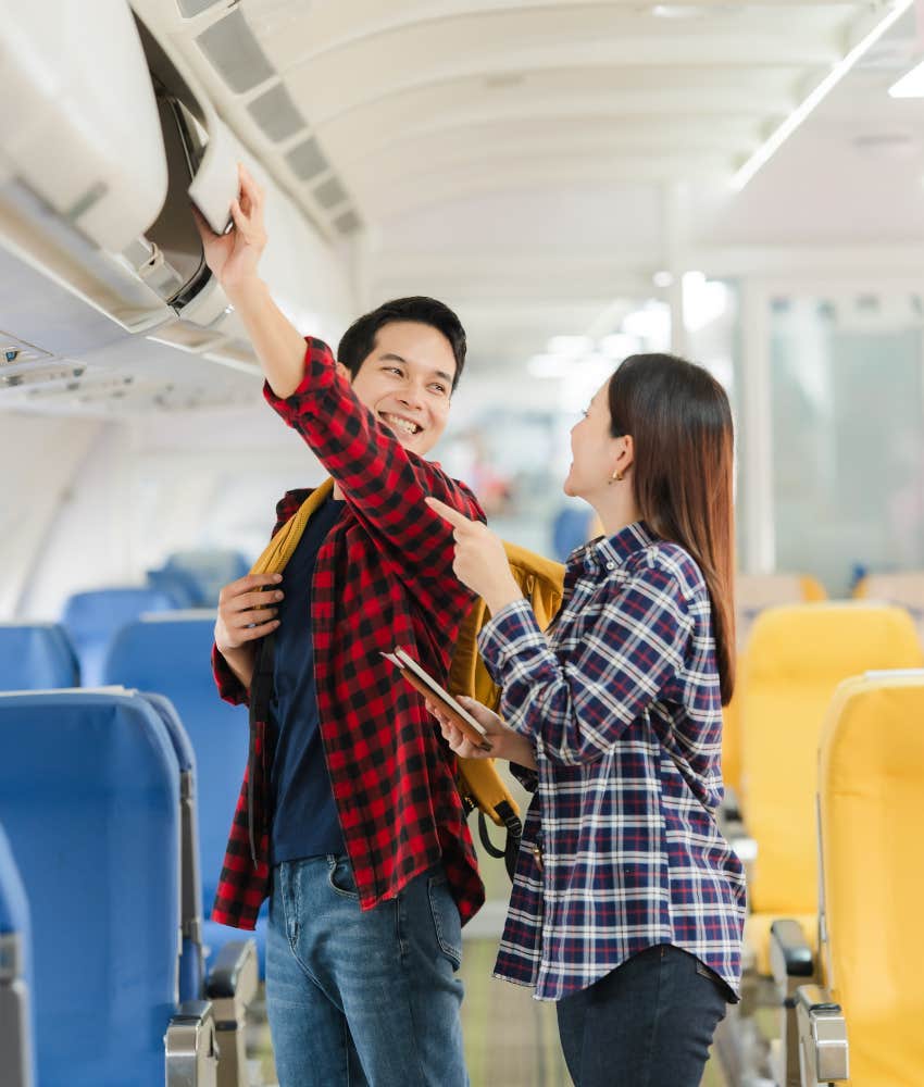 Flight Attendant Shares Behaviors Reveal Whether A Man Likes The Woman He’s With Helps Luggage