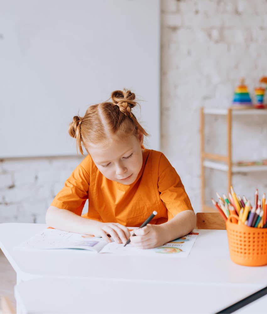 Student who put her name on communal school supplies