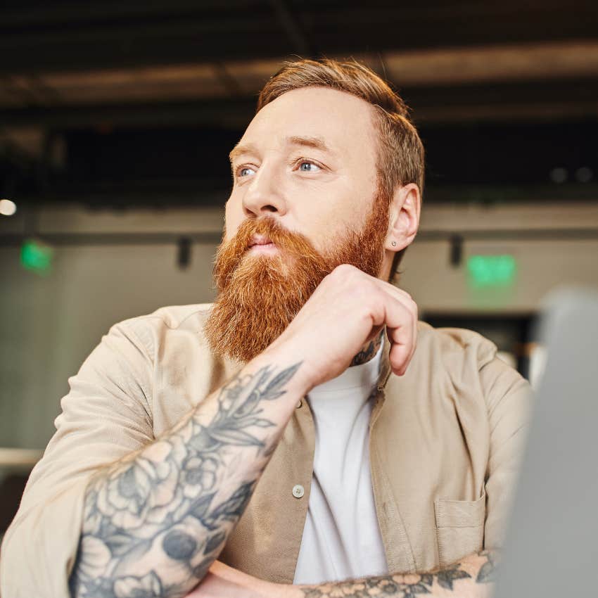 man whose goal is to stop overthinking by replacing old script