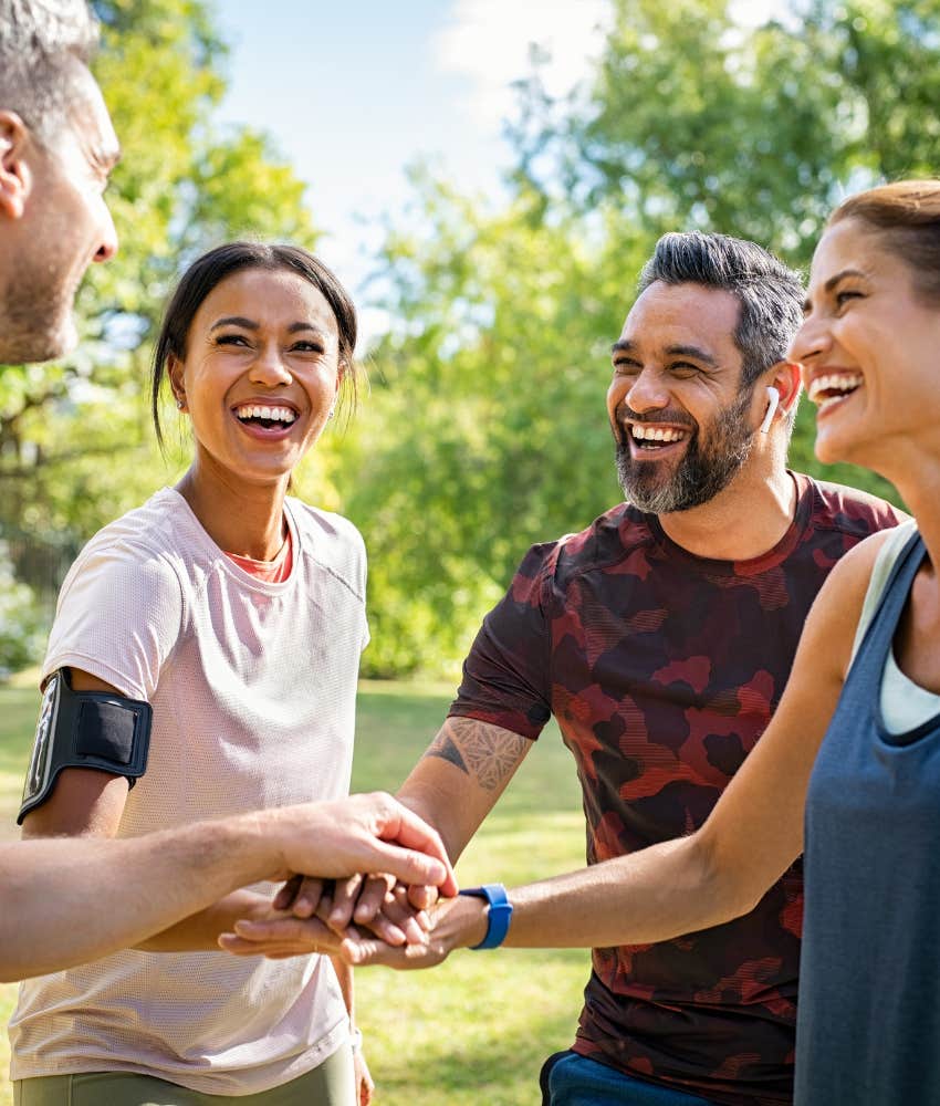 Friends connect for good life