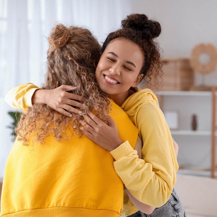 woman with the habit of forgiving herself and others that makes her life better every year