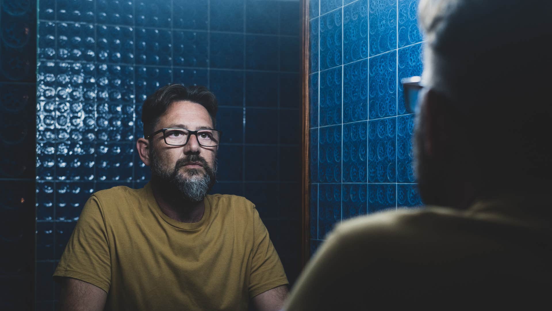 a man realizes that he is his own biggest critic