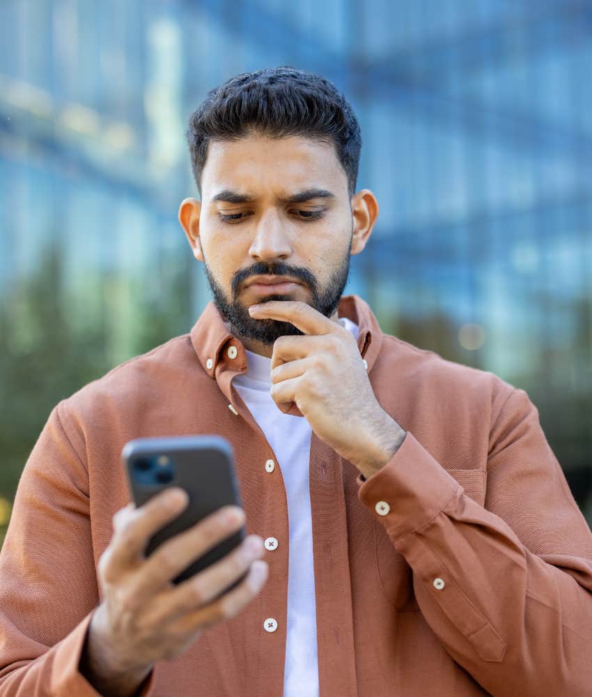 Confident man doesn't take rejection personally