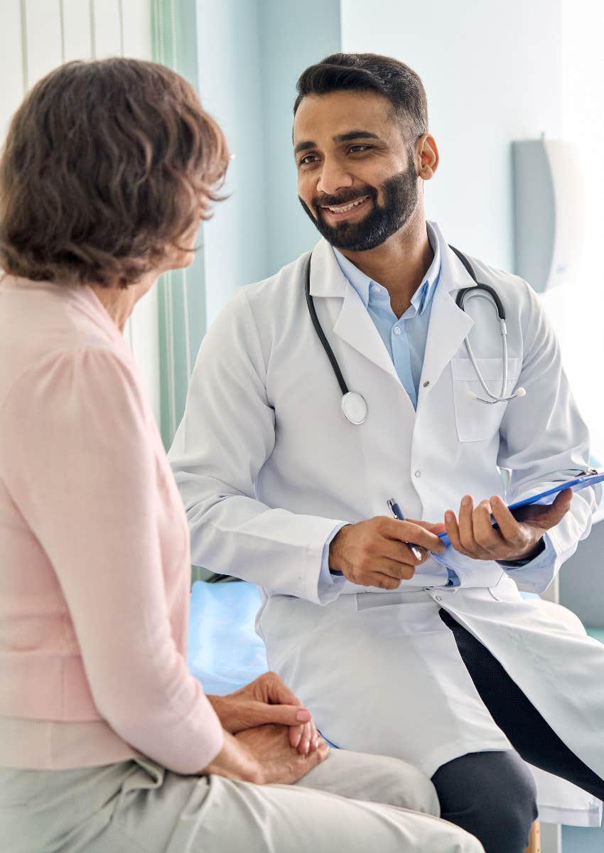 American patient receiving expensive medical care 