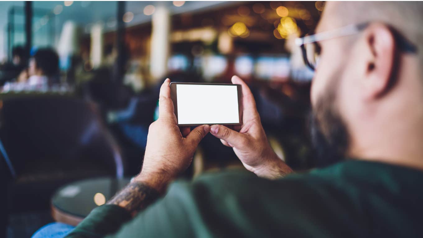 Hey, You. Yeah, You. On Your Phone. Man distracted on his phone.