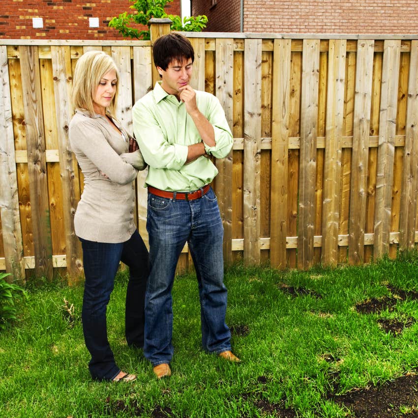 HOA analyzing neighbors lawn and fining him for patchiness