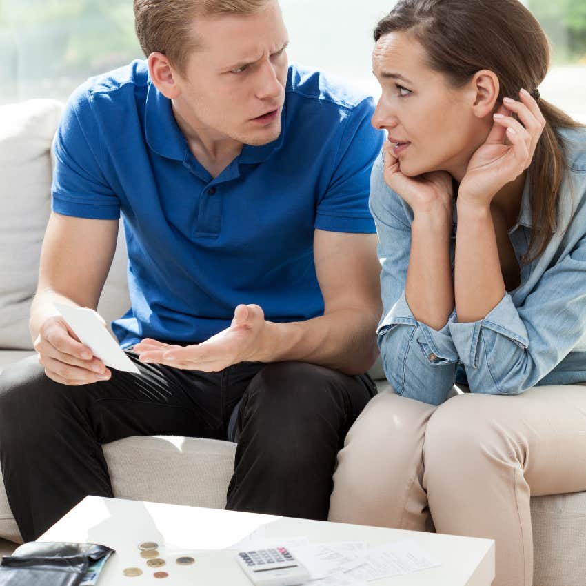 couple arguing about spending