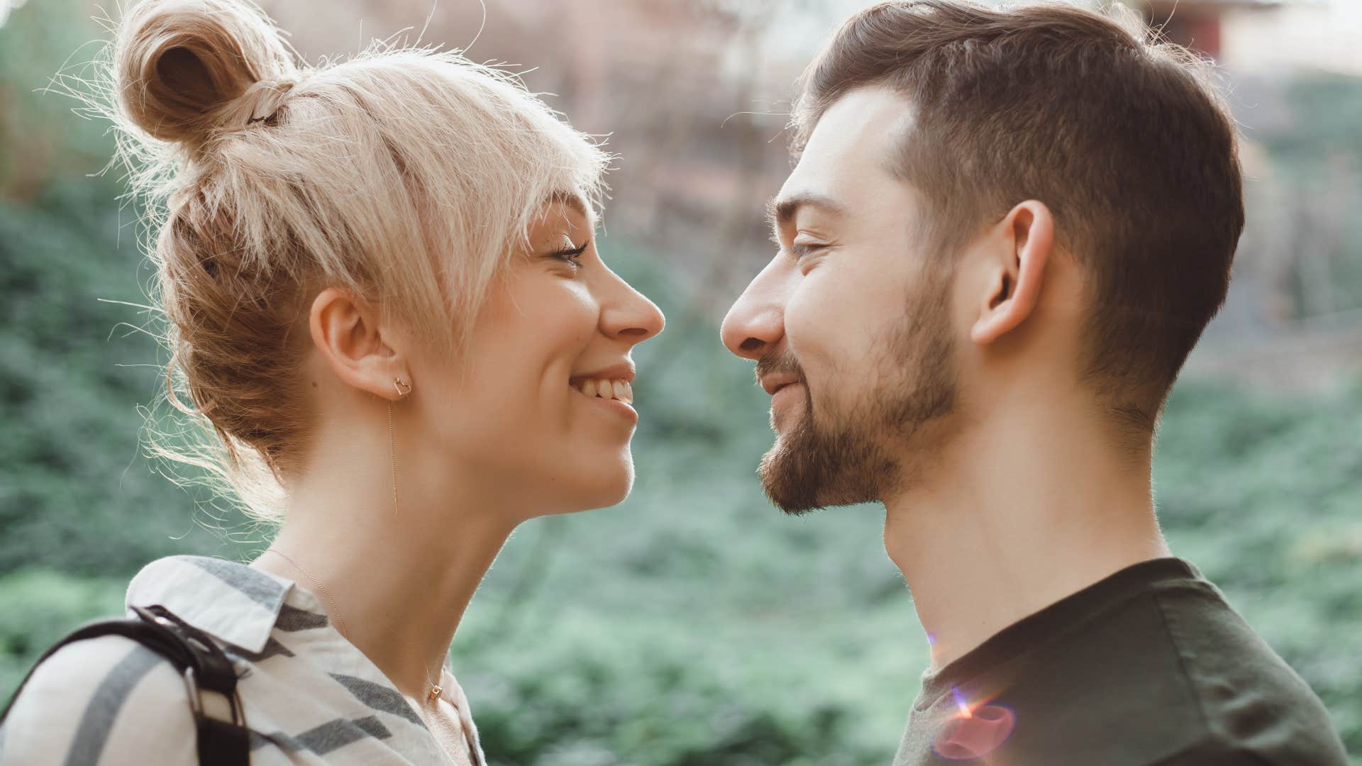 husband who is still attracted to his wife shows her by making eye contact often