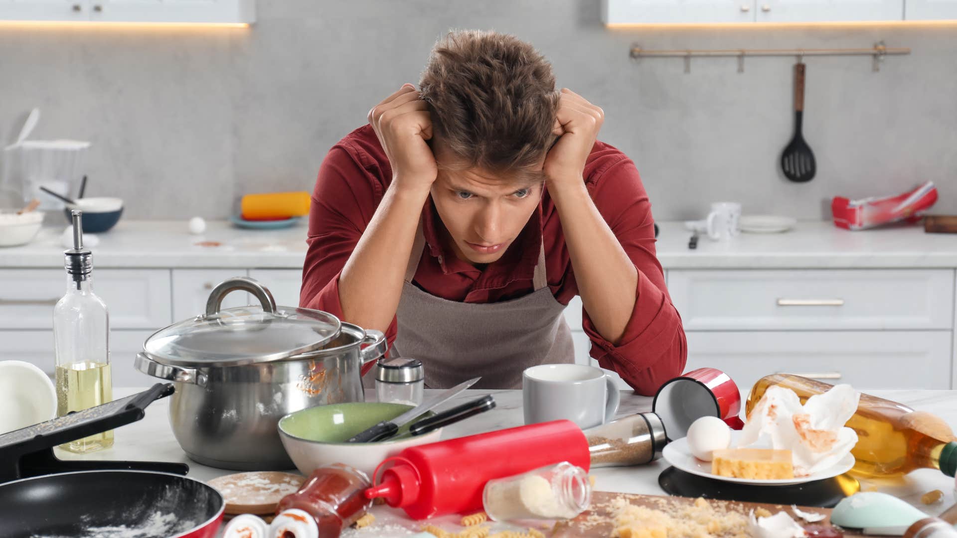 man avoiding his household responsibilities