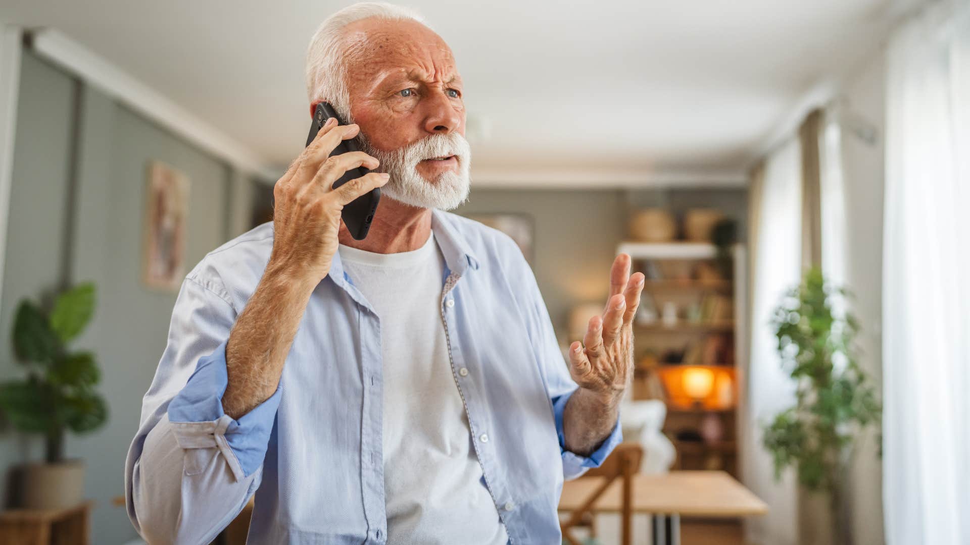 Man saying "she really let herself go" on the phone.