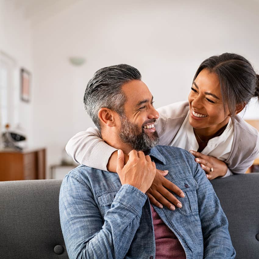 couple who truly loves each other ditching devices before bedtime