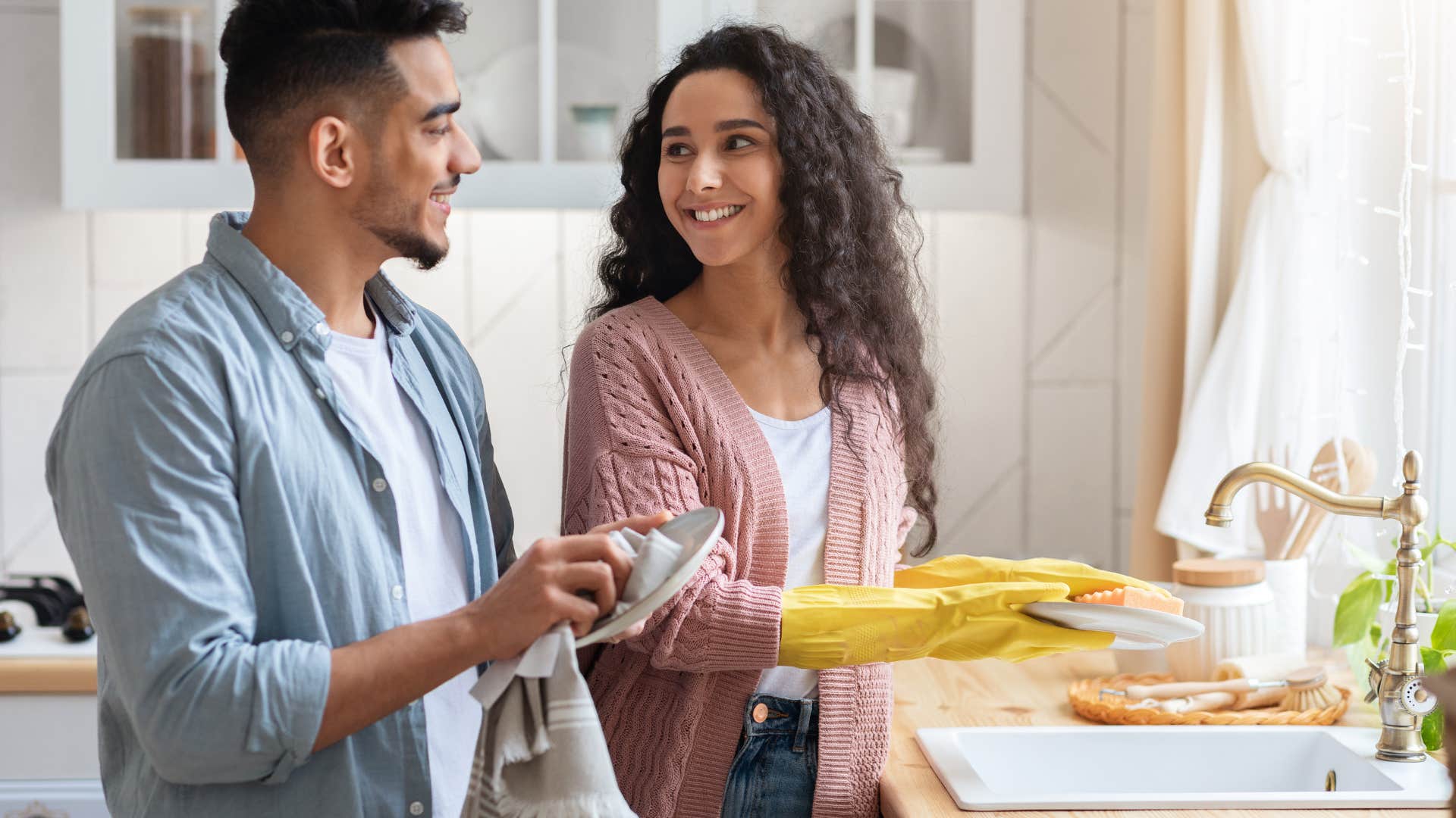 couple who truly love each other with equal division of labor