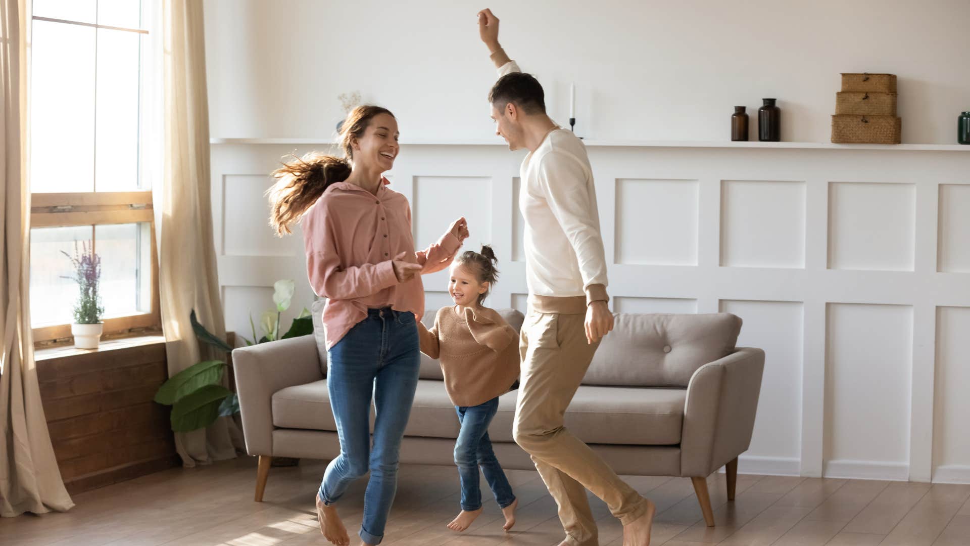 couple who truly love each other with shared responsibility of childcare