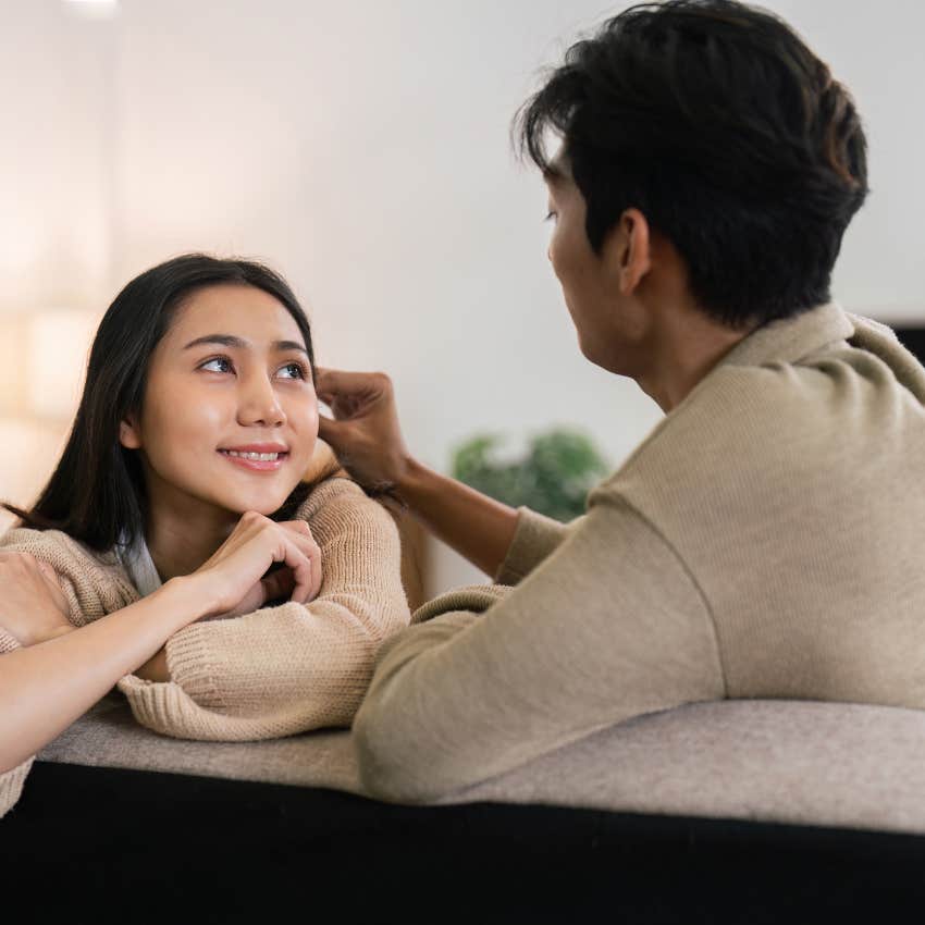 man who truly loves woman as he says he believes in her