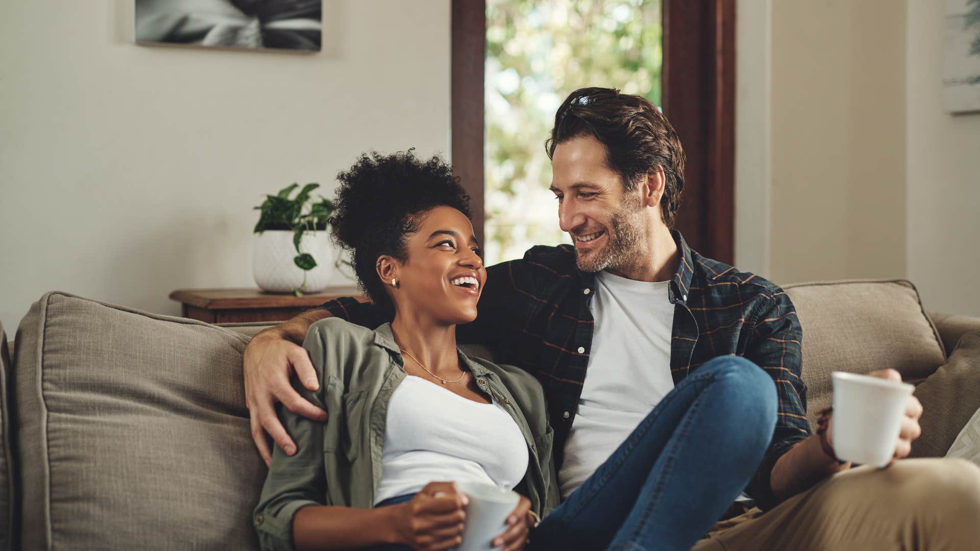 woman who is loved by a person and feels accepted