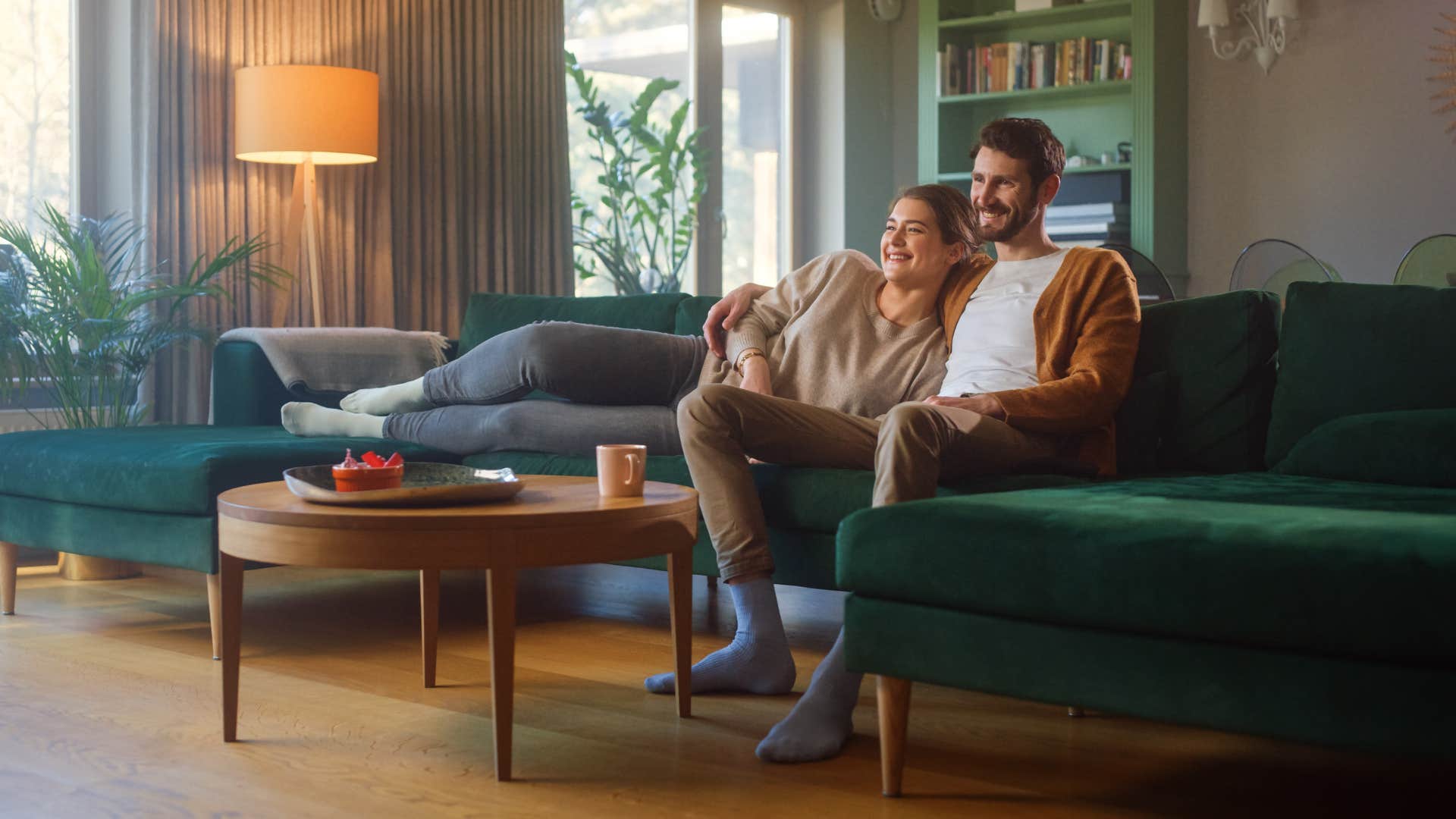 woman with man who is a rare gem as he does something she enjoys