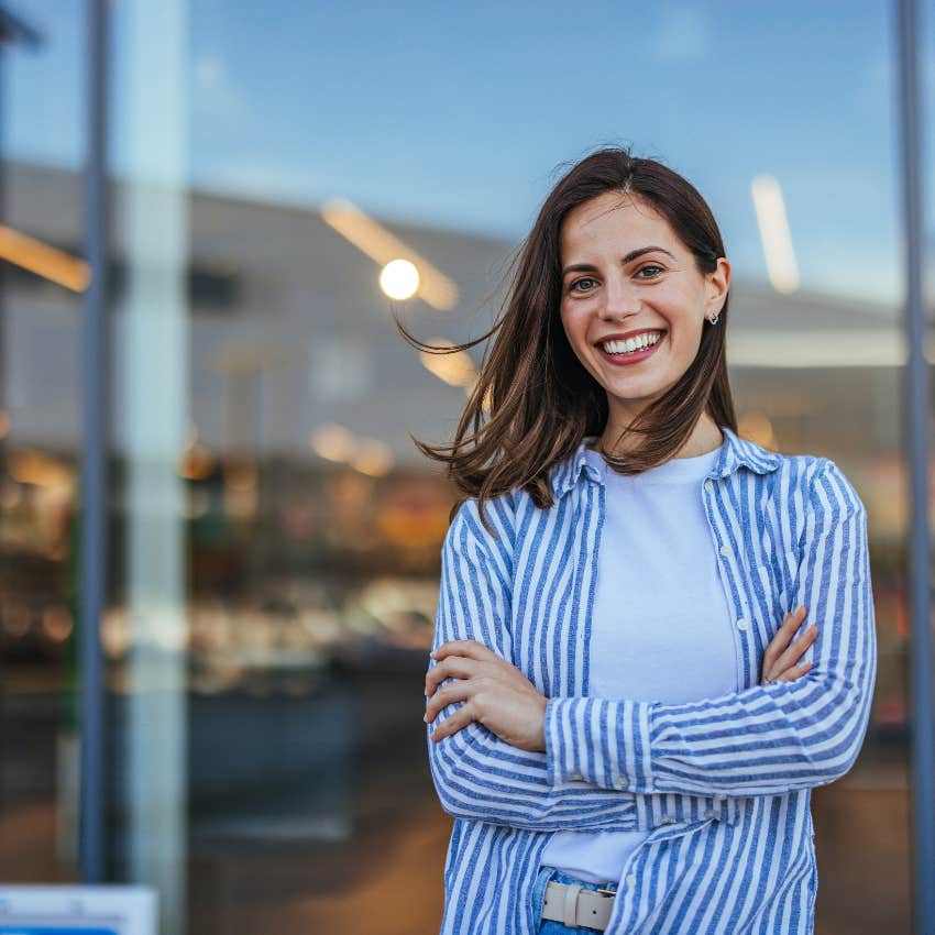 woman who is a true rare gem as she doesn't care what others think