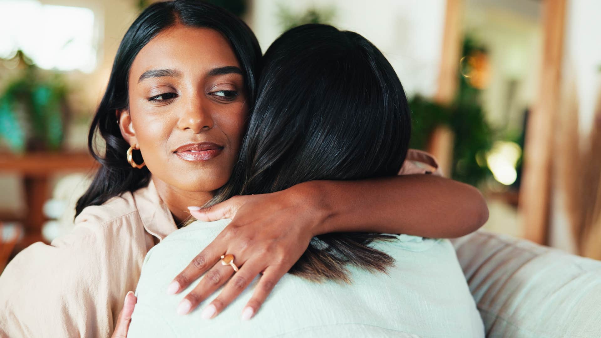 a woman does not like that her friend called her too sensitive