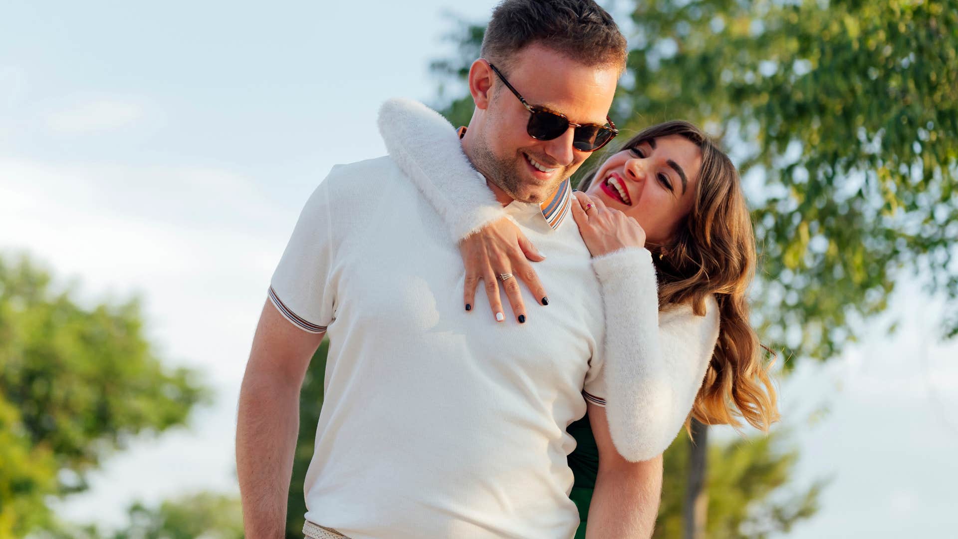 woman who is absolutely with the right person as she can't imagine life without them