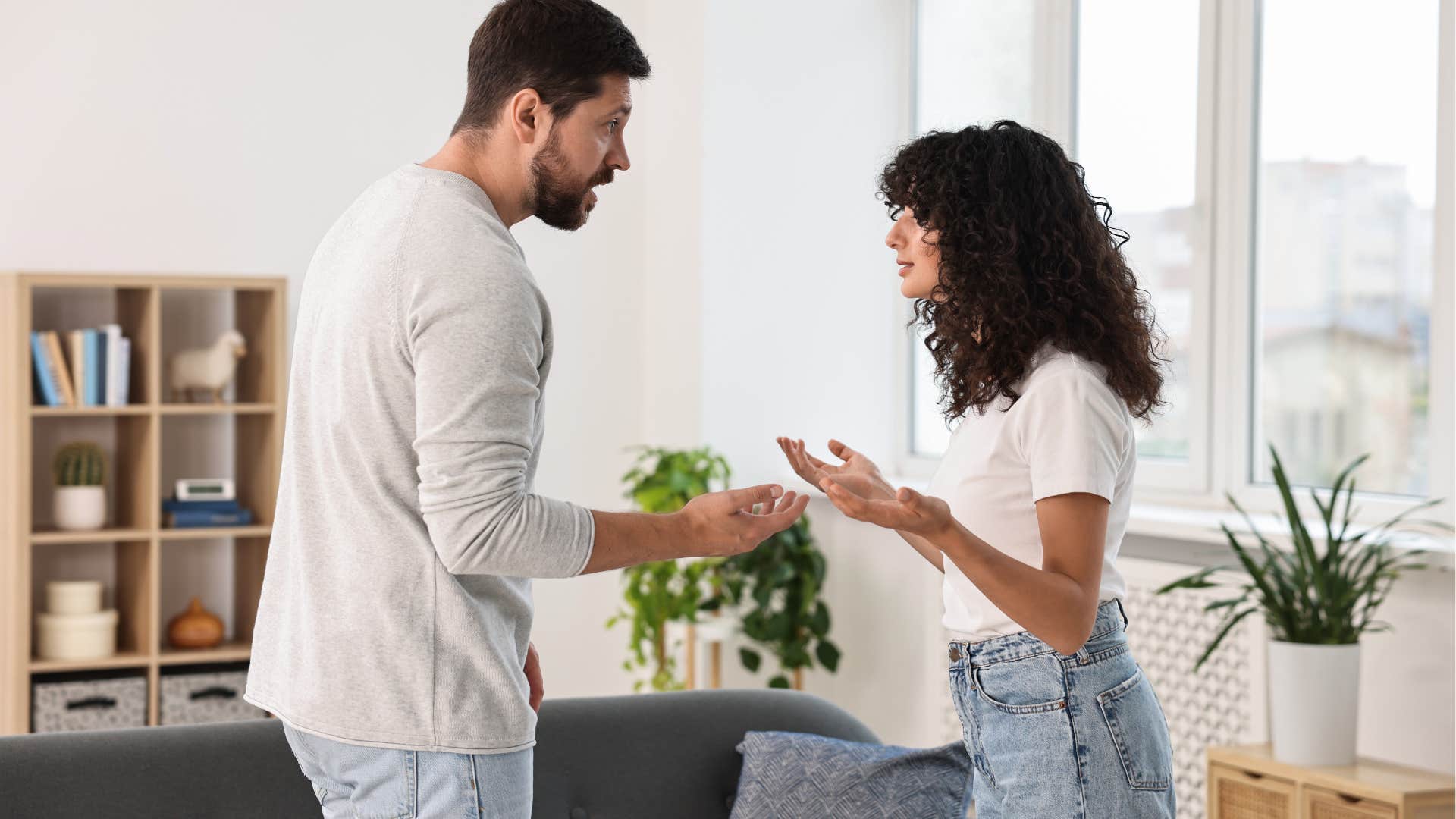 woman who no longer feels love displaying anger and jealousy