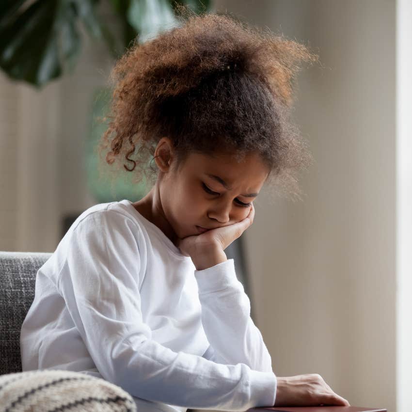 child who endured the trauma of experiencing abuse