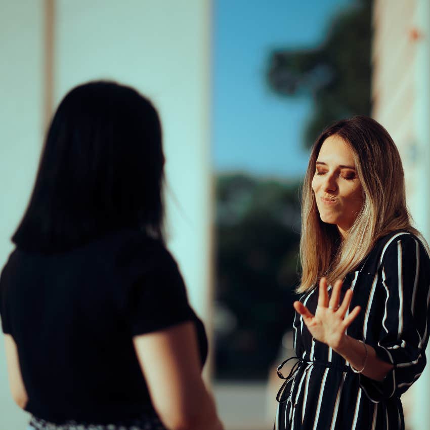 woman who has zero best friends because she gets jelous