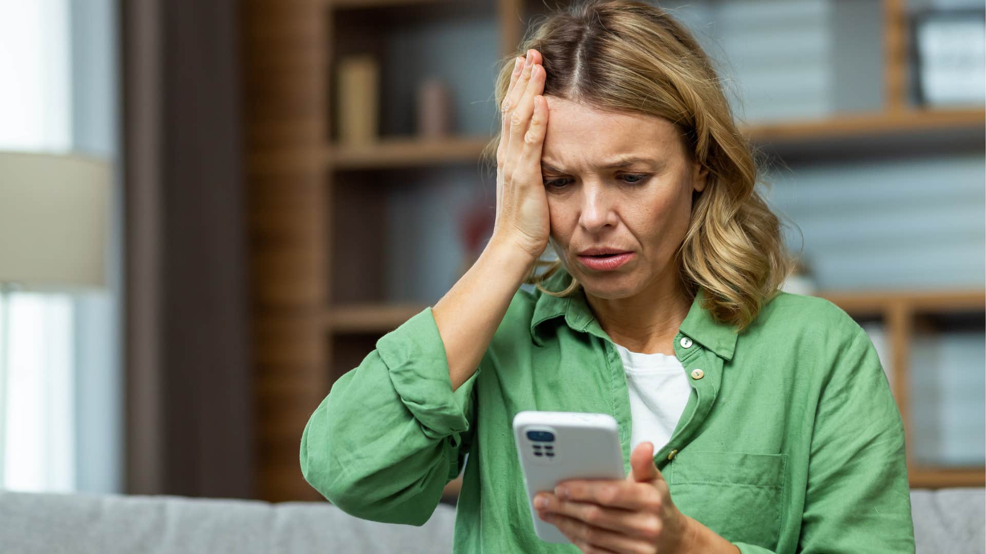 woman getting mad when people aren't available
