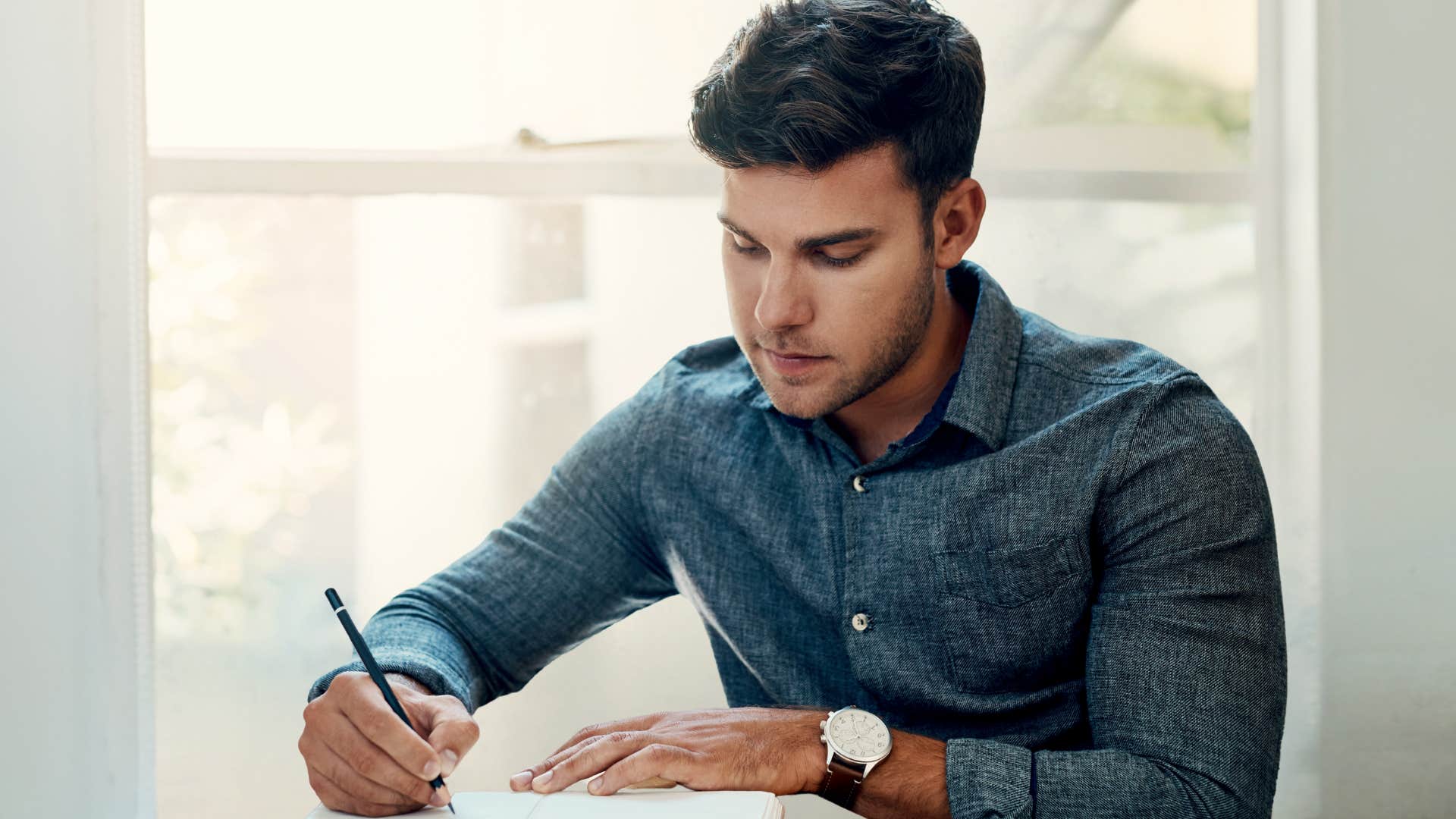 Man who can write letters and "thank you" notes.
