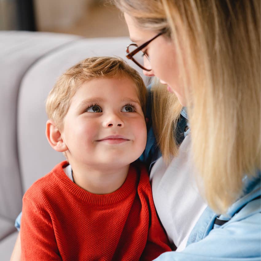 woman who is an above-average parent teaching child how to empathize