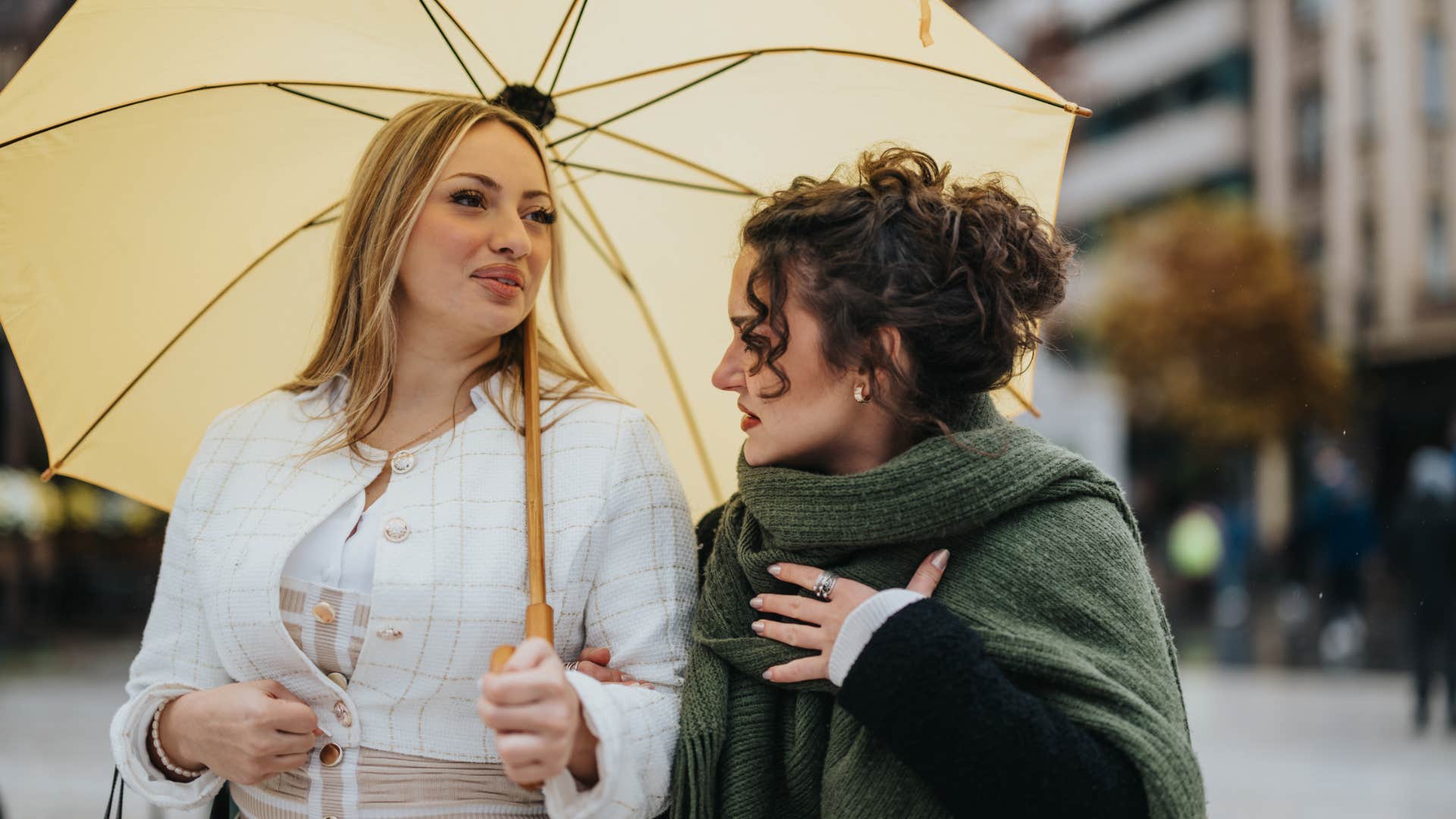 woman feeling connected to close friend