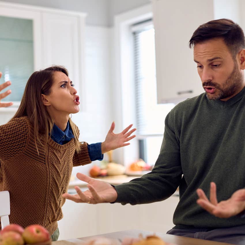 couple inside a competitive marriage as they argue