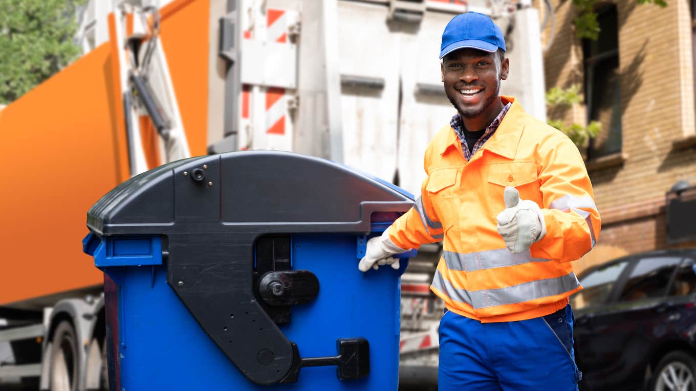 Little Boy Celebrates His Birthday Eating Breakfast With The Garbage Men garbage man who celebrated little boy's birthday with him