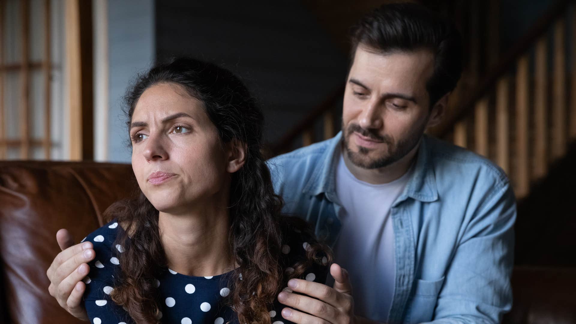 a wife shuts down during a fight with her husband