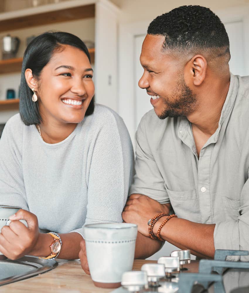 Couple truly in love are themselves