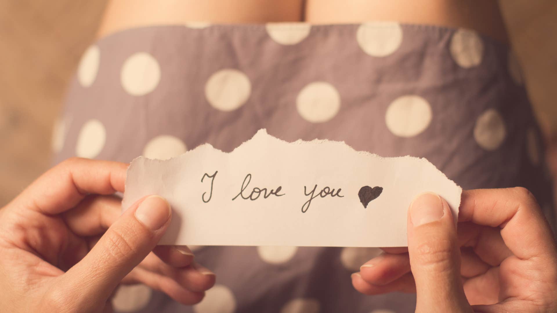 Love note to boost happiness