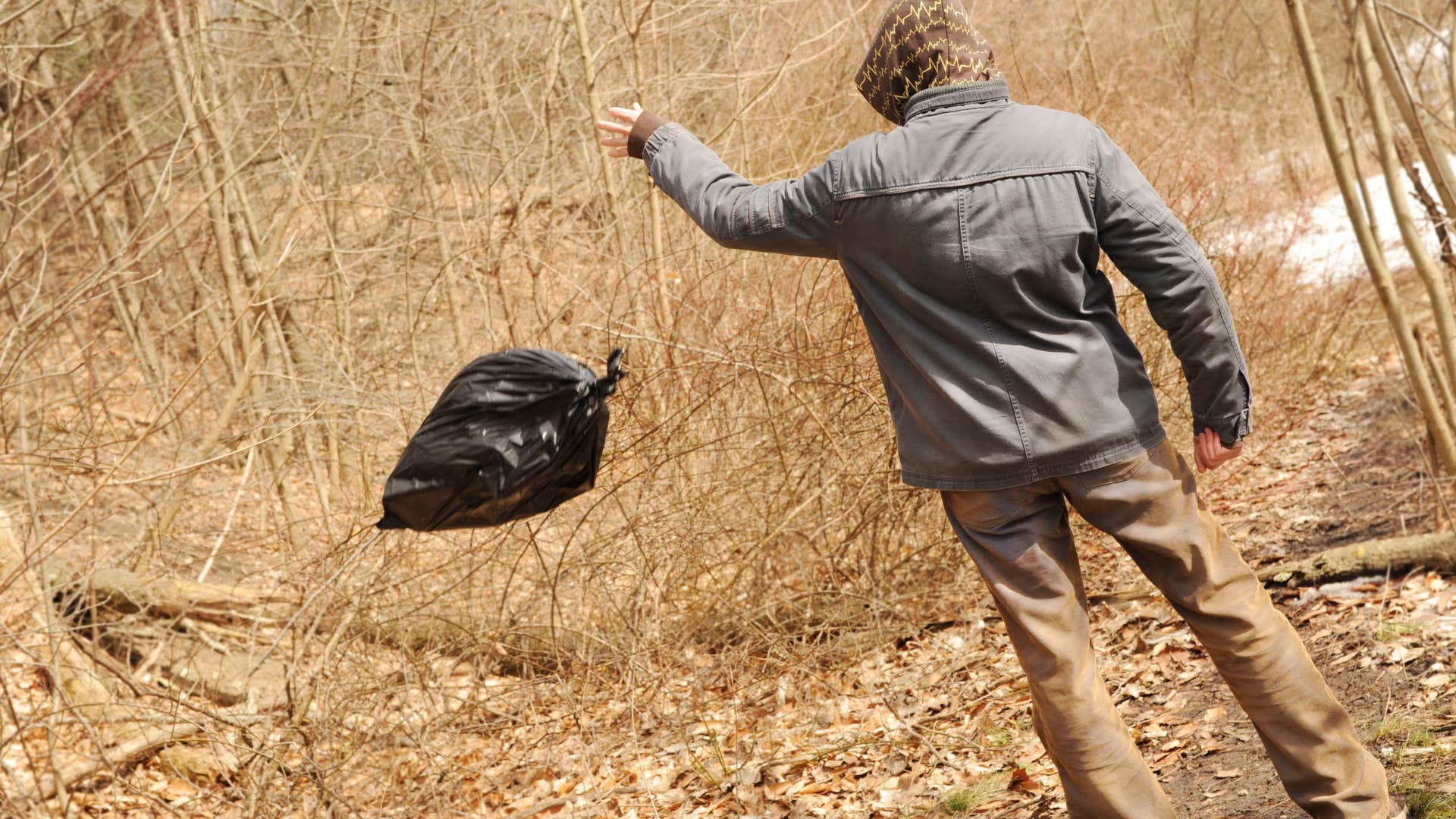 man who will end up unloved and alone because he litters