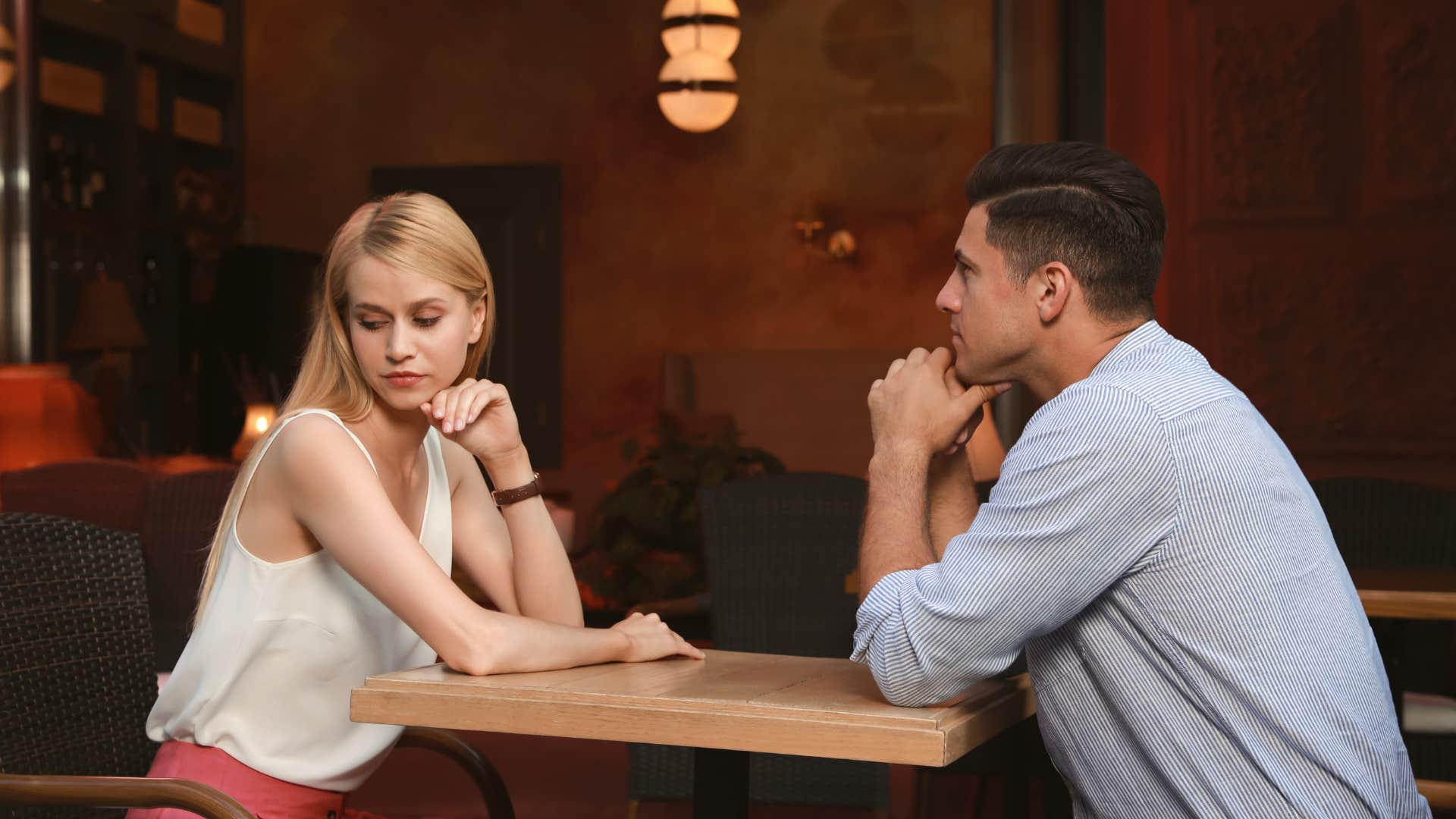 man who will end up unloved and alone turning conversation back on himself